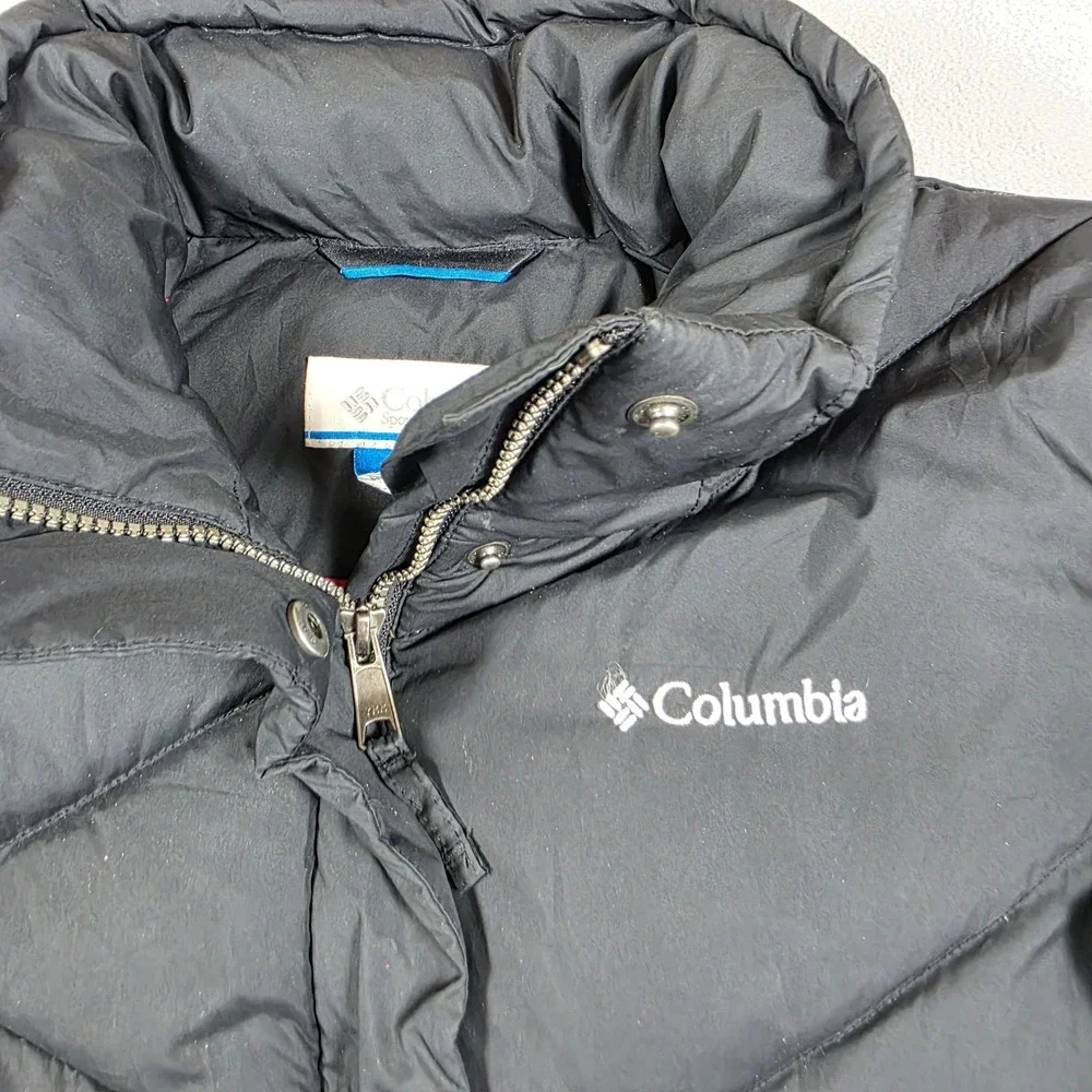 Columbia Puffer Girls Large Black Puffer Parka SG 5479 Solid